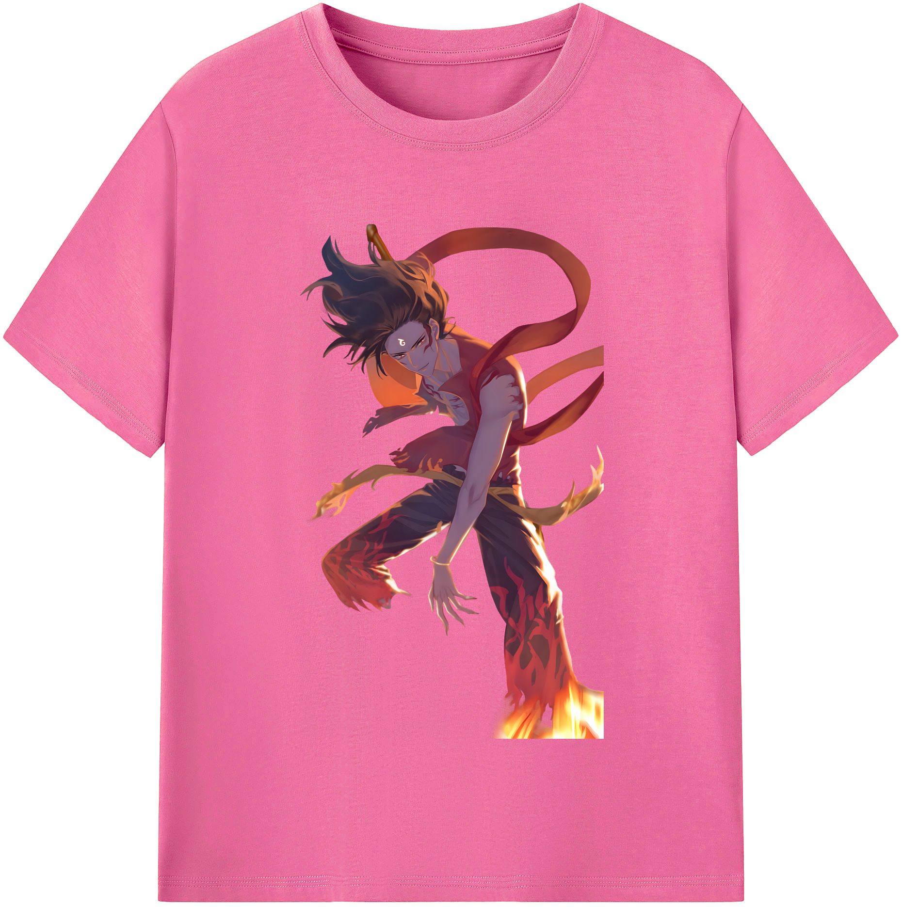 （画像用） Ne Zha 2 ナタ 魔童の大暴れ レディースカジュアルプリントTシャツ（綿100％）